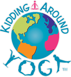 Kidding around yoga logo